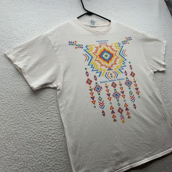 VTG Delta Graphic T-Shirt Unisex Large Native American Dreamstarter Aztec Retro - Picture 2 of 12